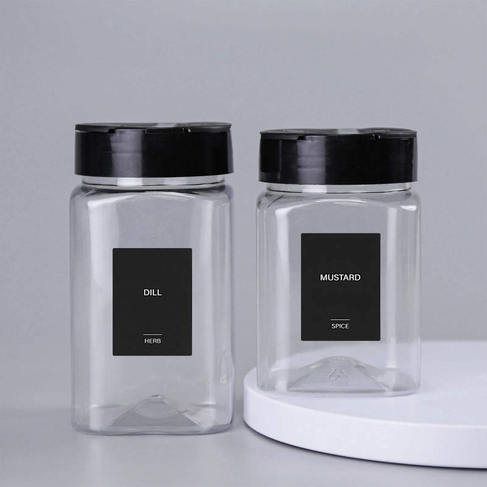 

32Pcs Waterproof Rectangle Spice Bottle Labels Self-Adhesive Stickers for Kitchen Storage Containers Food Jar Pantry