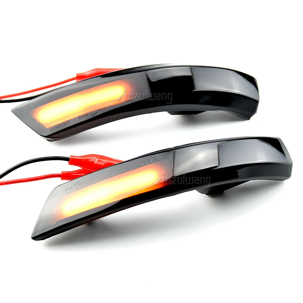 2pcs Dynamic Turn Signal Light LED Side Wing Rearview Mirror Indicator Blinker Light For Ford Focus 2 3 Mk2 Mk3 Mondeo Mk4