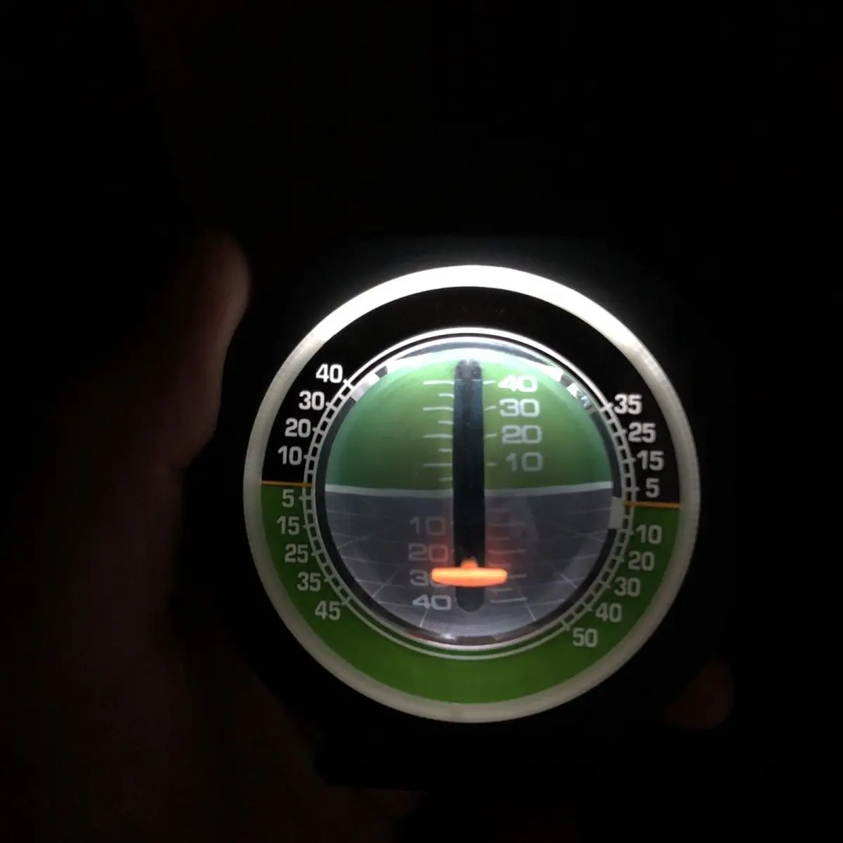 High‑Precision Car Inclinometer With LED Light Adjustable Off‑Road Vehicle Slope Level Angle Gauge Interior Accessory