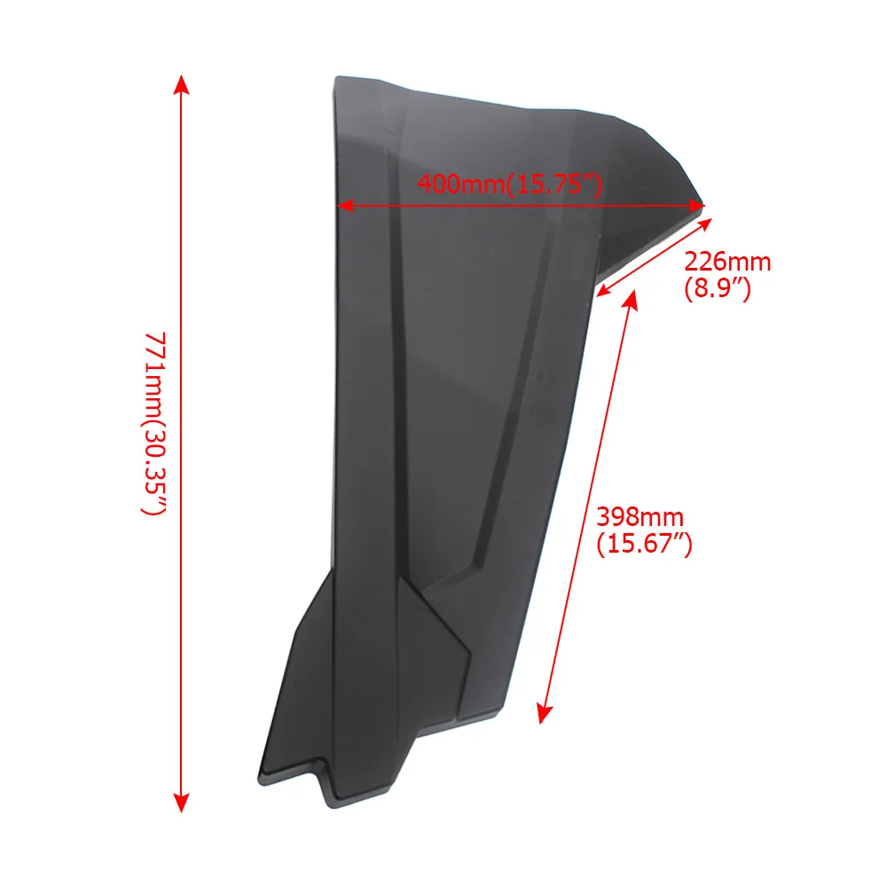 2Pieces Hand Door Panels Compatible With Polaris 2014-2020 Utv Accessories High-Quality Abs Plastic Matte Black Hand Door Panels