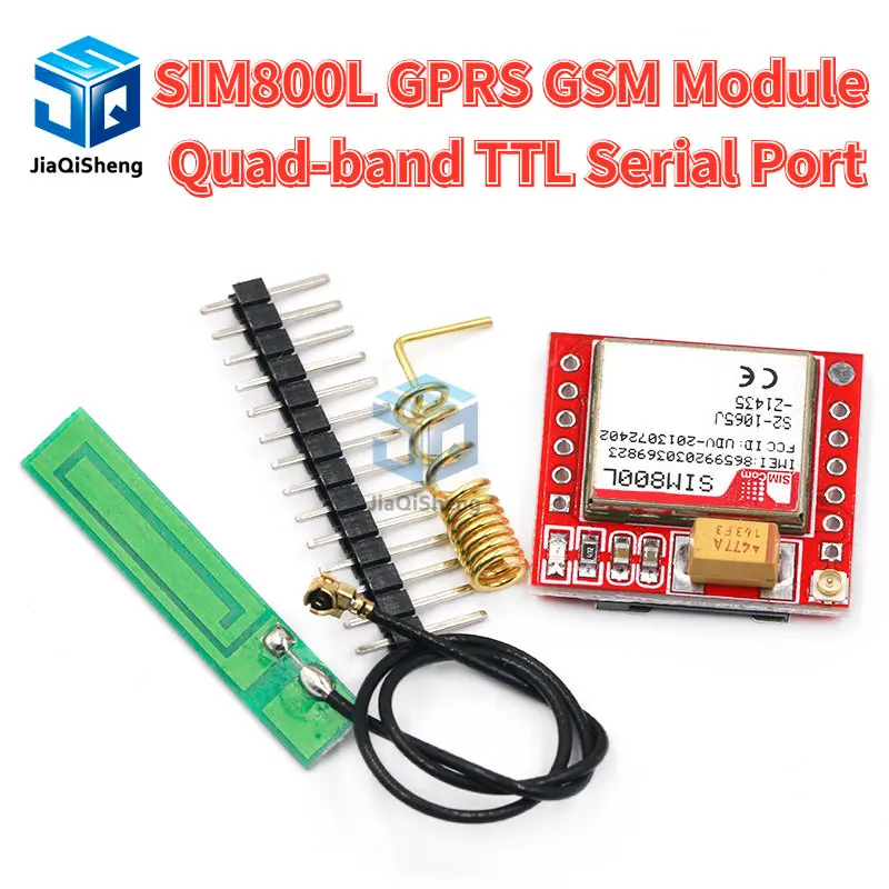 Smallest SIM800L GPRS GSM Module MicroSIM Card Core BOard Quad-band TTL Serial Port