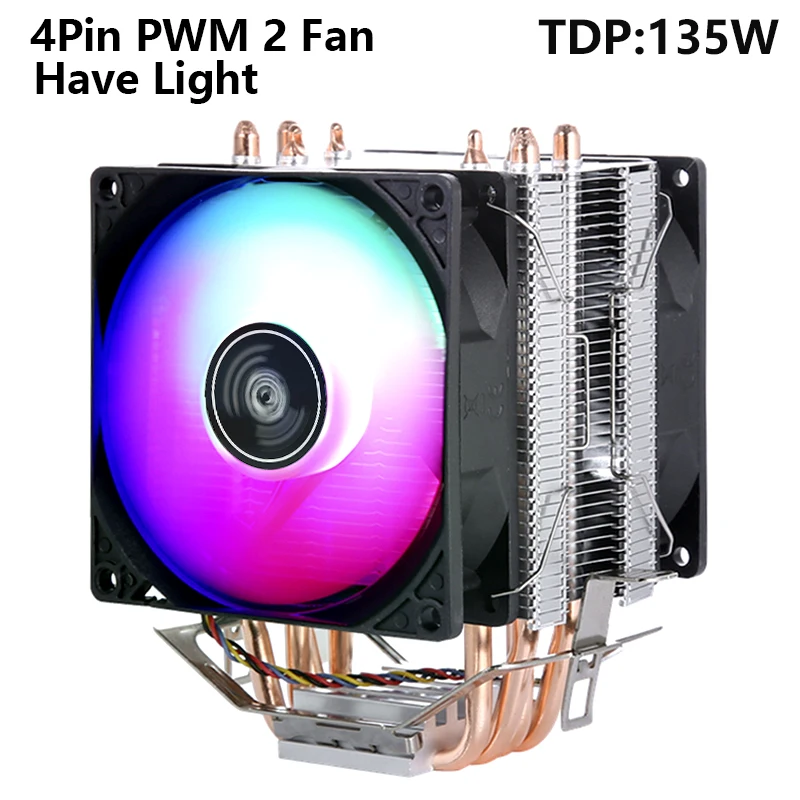 4 Heat pipes 2 Fan