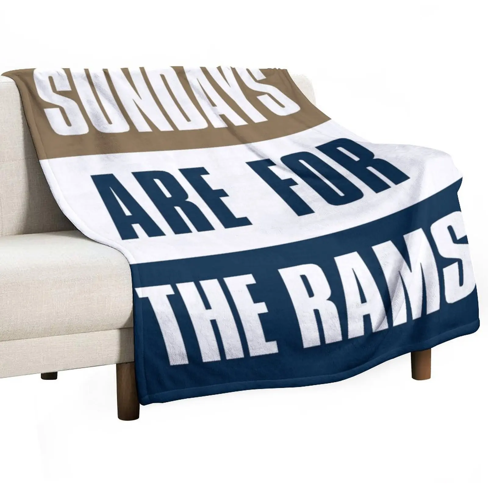 

Sundays are for The Rams, Los Angeles Football Throw Blanket Soft Warm Blanket Gift for Men Women Adults