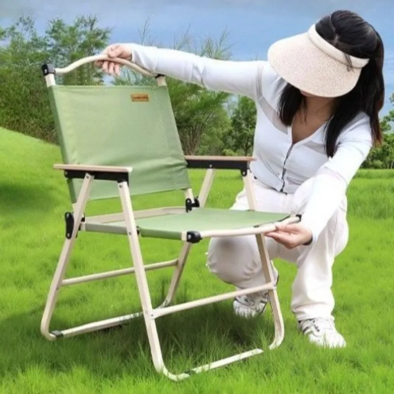 

Outdoor Fishing Folding Chair Fashion Portable Single Widen Stable Beach Camping Chair Comfortable Break Camping Furnishings