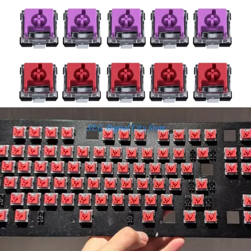 U75B 10Pcs Low Shafts Switches 1.3mm Actuation and 45g Force for DeathStalker V2 Mechanical Keyboards