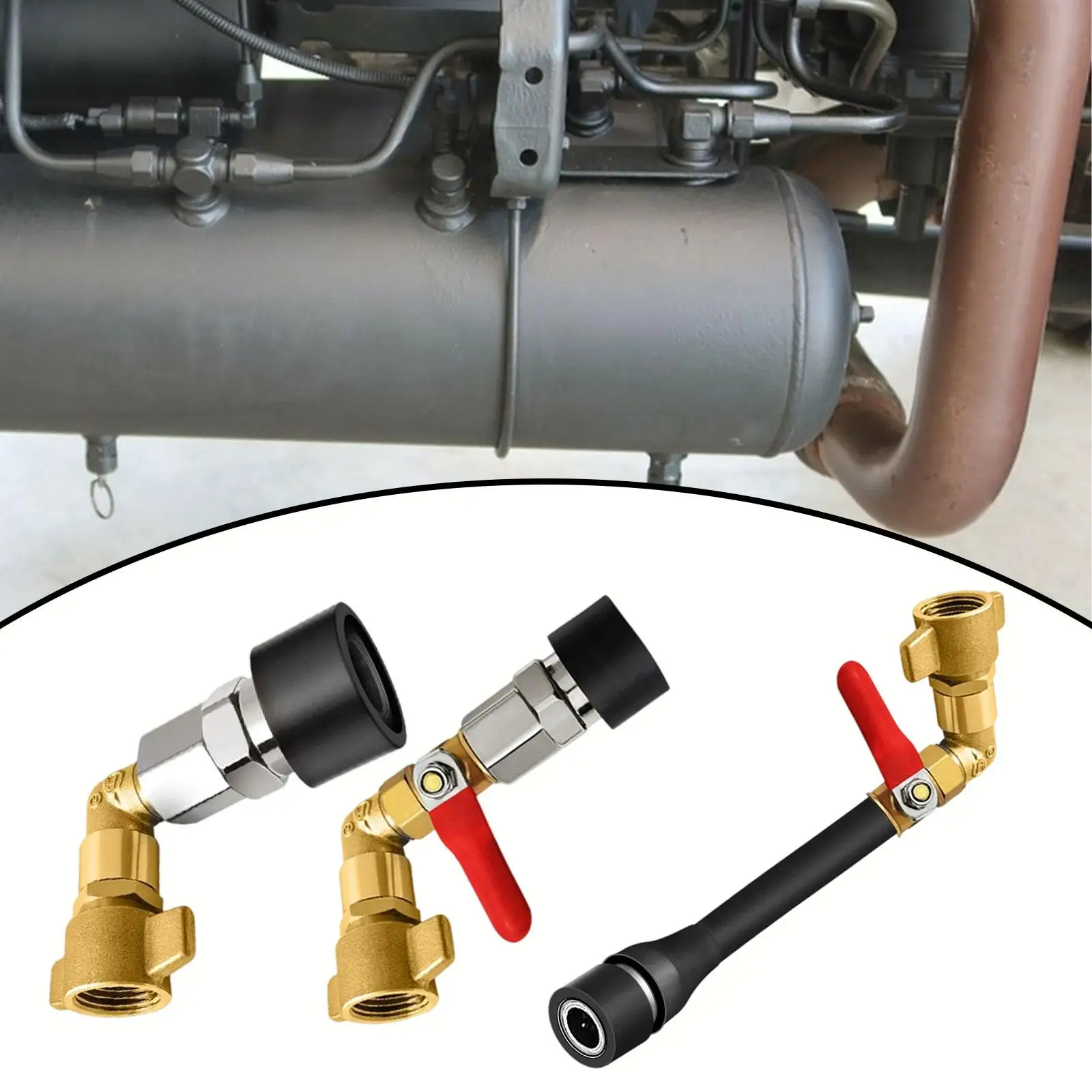 Brass Air Valve Pipe Connector M16x1.5 SP20 Quick Air Tank Adapter for Trucks Pneumatic Accessories