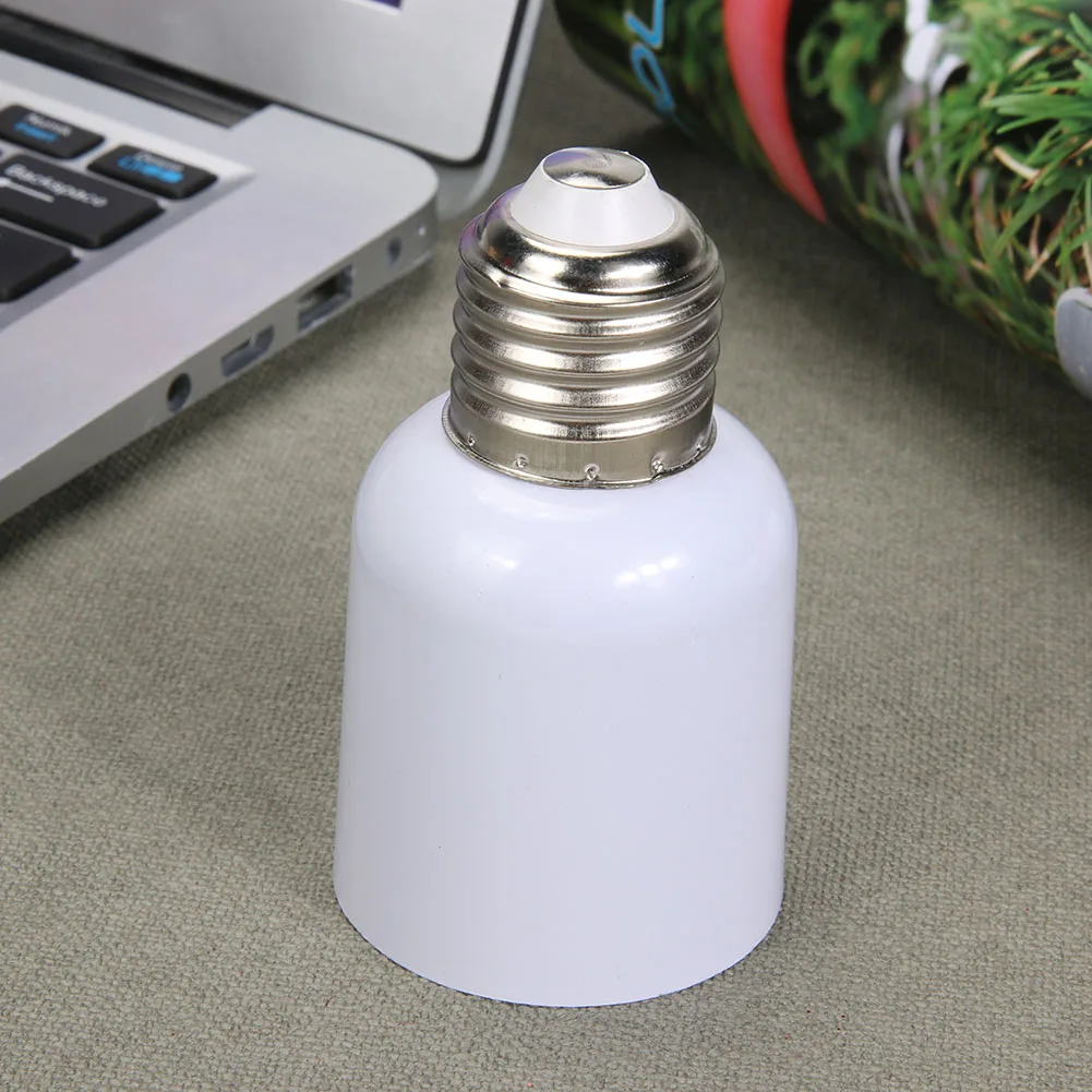 

E27 to E40 Lamp Holder Base Practical E27 to E40 Socket Holder Adapter for Switching Lighting Accessories White 220-230V 1-2Pcs