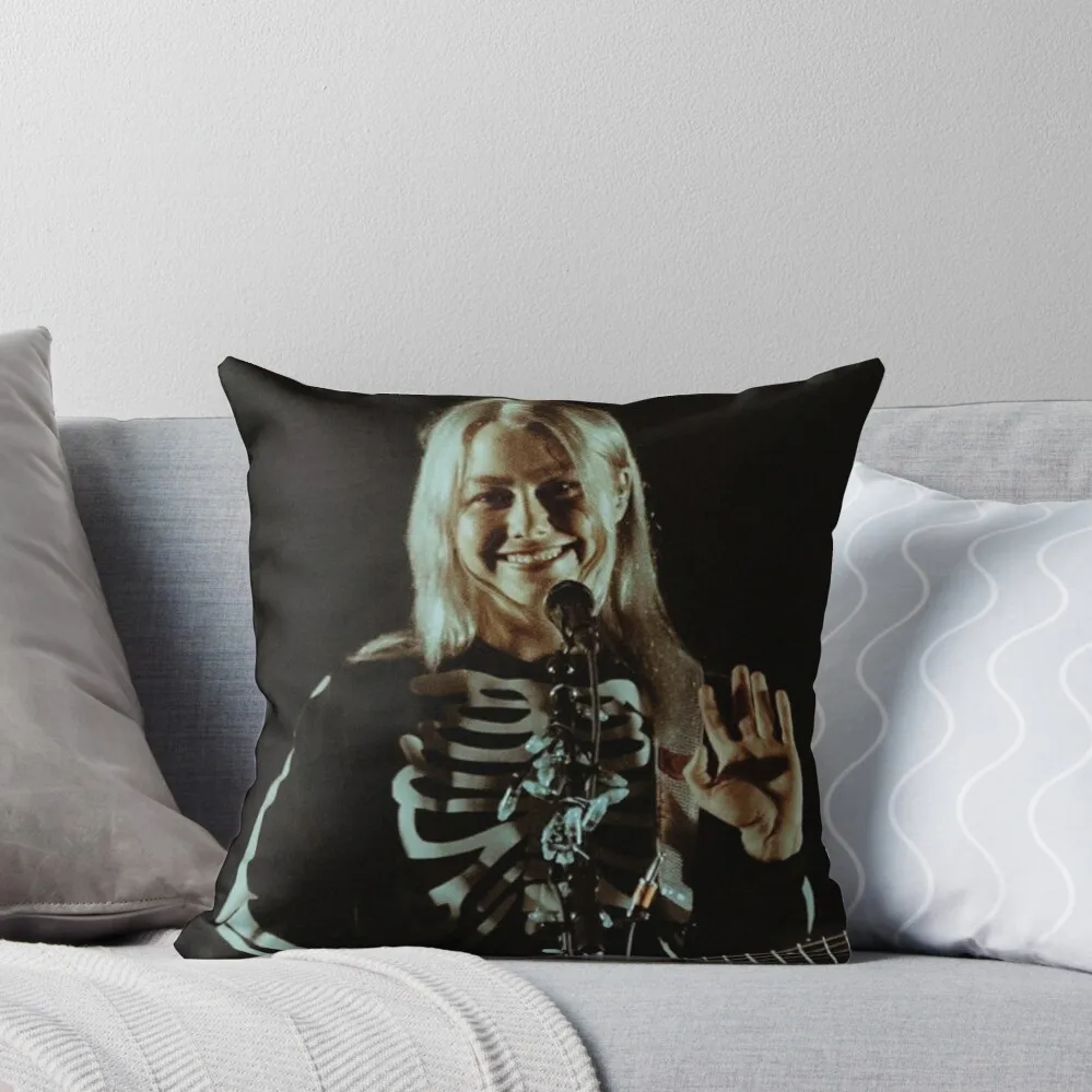 Phoebe Bridgers - Poster Throw Pillow Decorative pillow case Pillows Aesthetic pillow