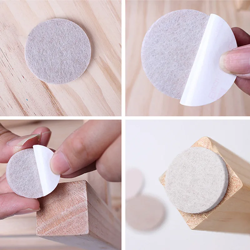 3-72Pcs Felt Chair Leg Pads Floor Scratch Protector Mat Mute Non-slip Self Adhesive DIY Furniture Accessories image 6