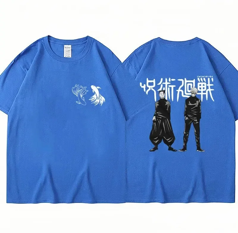 2024 Japanese Anime Jujutsu Kaisen T Shirt Satoru Gojo Geto Suguru Manga Graphic T-shirt Casual Harajuku Hip Hop Streetwear