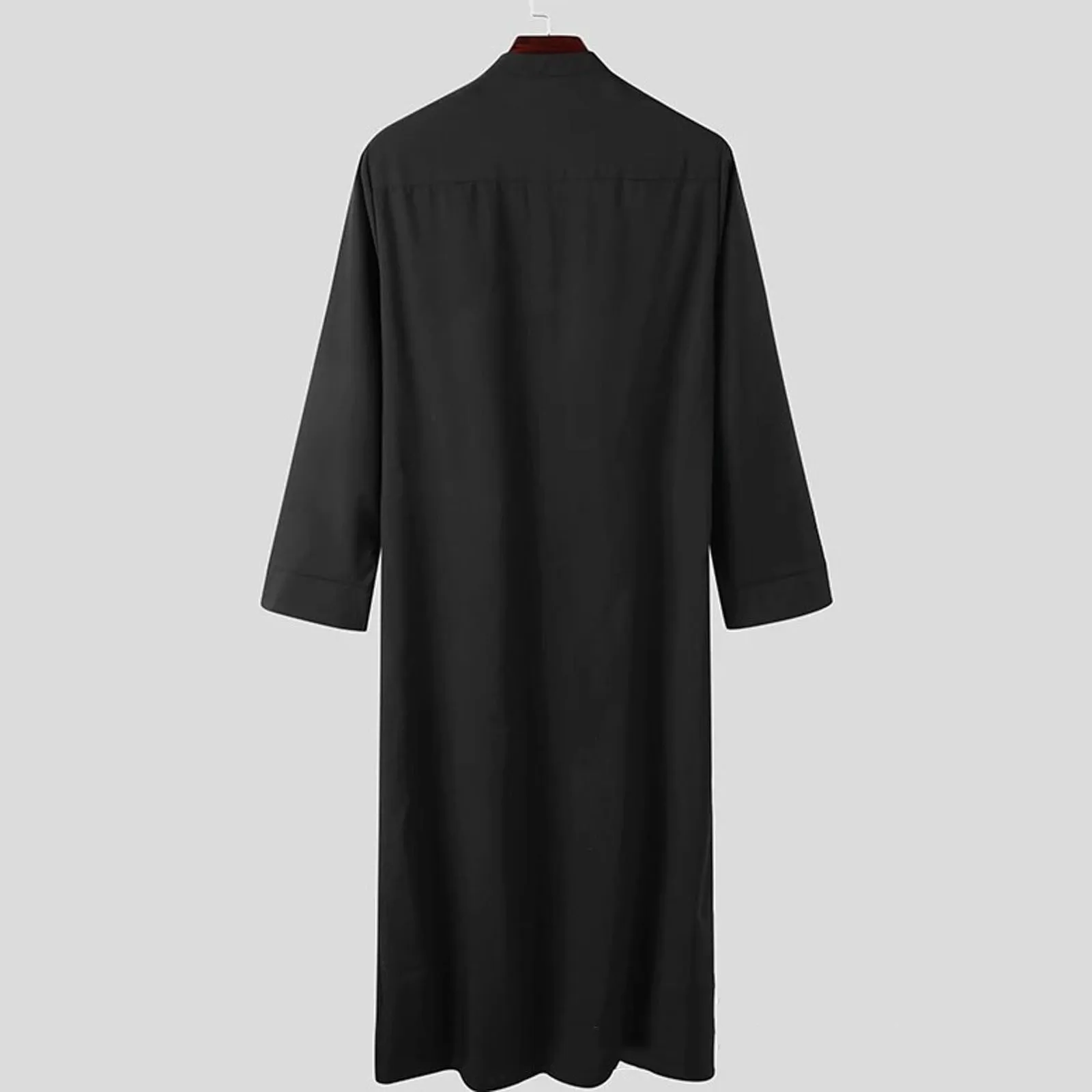 Vestido muçulmano masculino, Thobe preto, Kaftan marroquino, Abaya, Turquia, Dubai, Veste de luxo, Vestido islâmico, Caftan preto, Paquistão, Moda masculina, Vestuário muçulmano