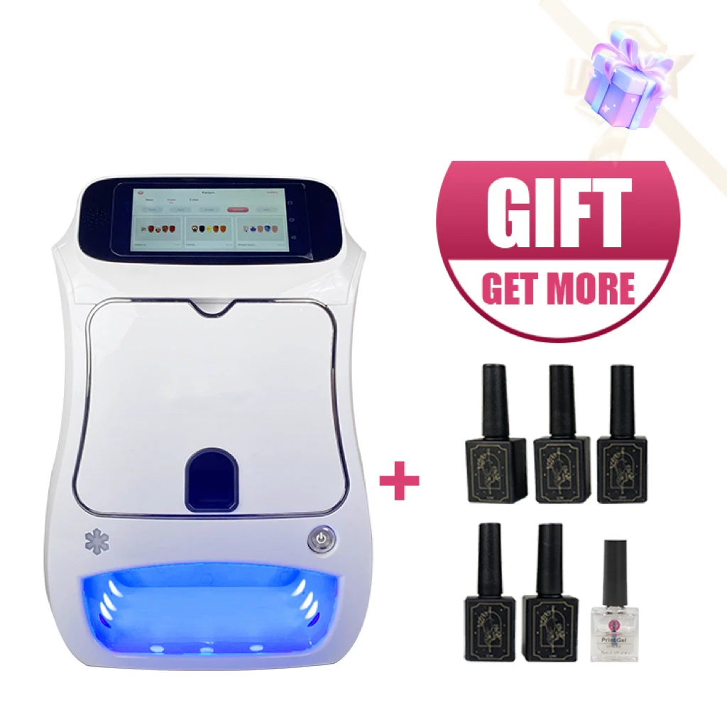 

3D автоматическая интеллектуальная профессиональная машина для дизайна ногтей с Wi-Fi, электрический источник питания, принтер для ногтей