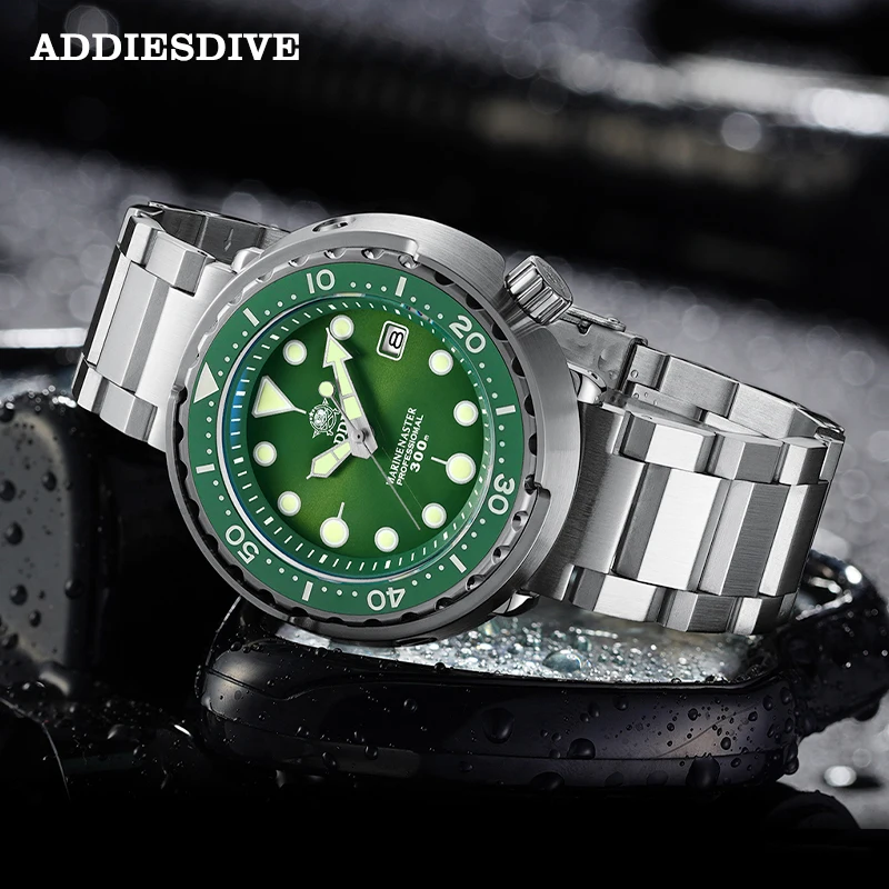 

ADDIESDIVE Men Mechanical Watch Super Luminous Sapphire Glass 300m Waterproof Dive Wristwatch Ceramic Bezel Automatic Watches