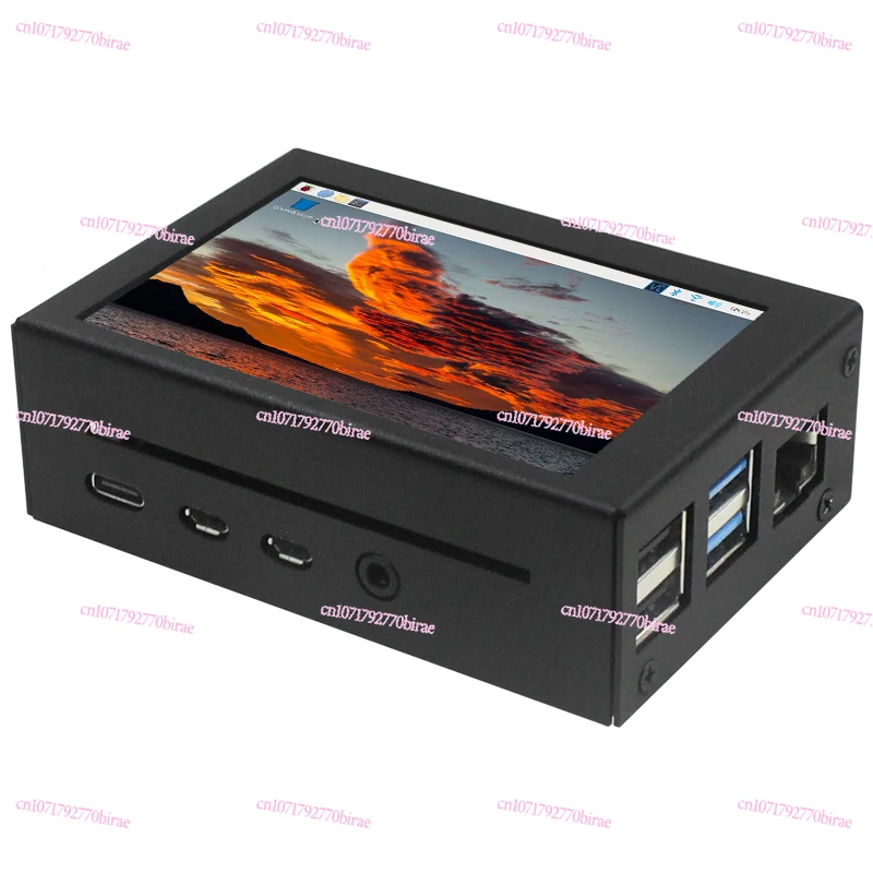 

Тонкопленочный транзистор Raspberry Pi 4, 3,5-дюймовый сенсорный экран с вентилятором в металлическом корпусе и радиатором ЖК-дисплея для Raspberry Pi 4 Model B