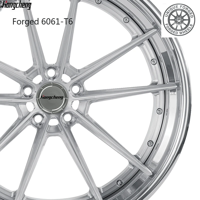 

Новая модель 26-дюймовых кованых двухсоставных колес для легковых автомобилей 5x112 5x120 6x1397, легкосплавные диски