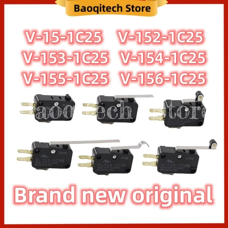 Brand new original 15A Micro switch V-15-1C25  V-152-1C25  V-153-1C25  V-154-1C25  V-155-1C25  V-156-1C25 FOR Original OMRON