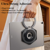 Oatsbasf Magnetic Tablet Holder with 360° Rotatable Ring Stand Metal Bracket Stand Adhesive Tablet Universal for iPad Pad Tablet