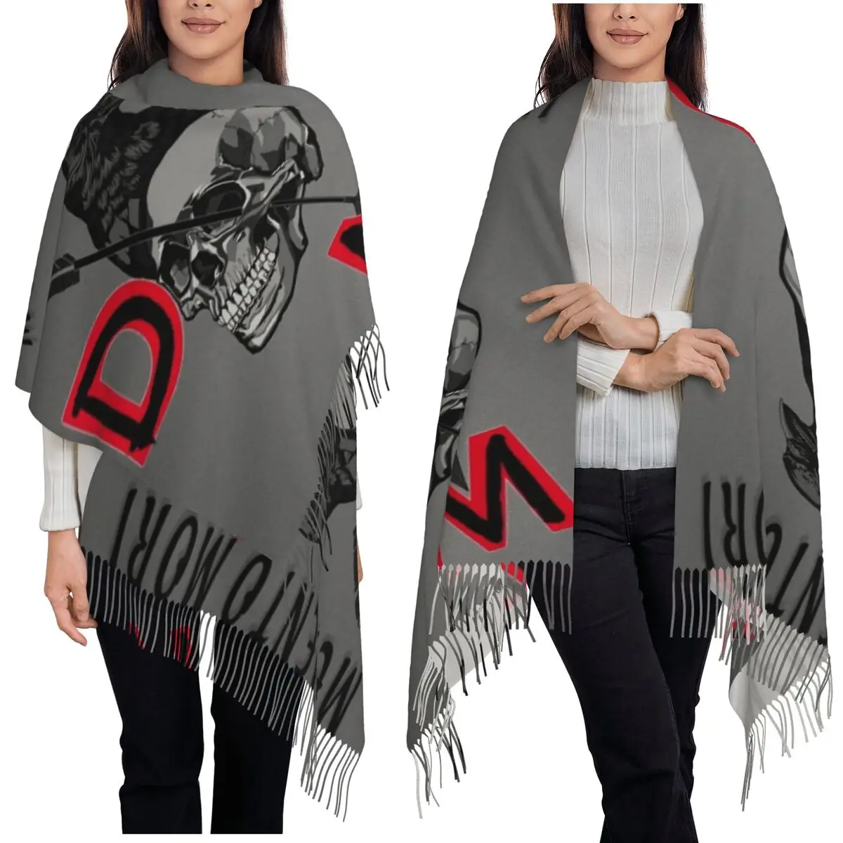 

Электронный рок-шарф Depeche Cool Mode, шарфы с кисточками для женщин, мягкие теплые шали и накидки, длинная осенне-зимняя шаль