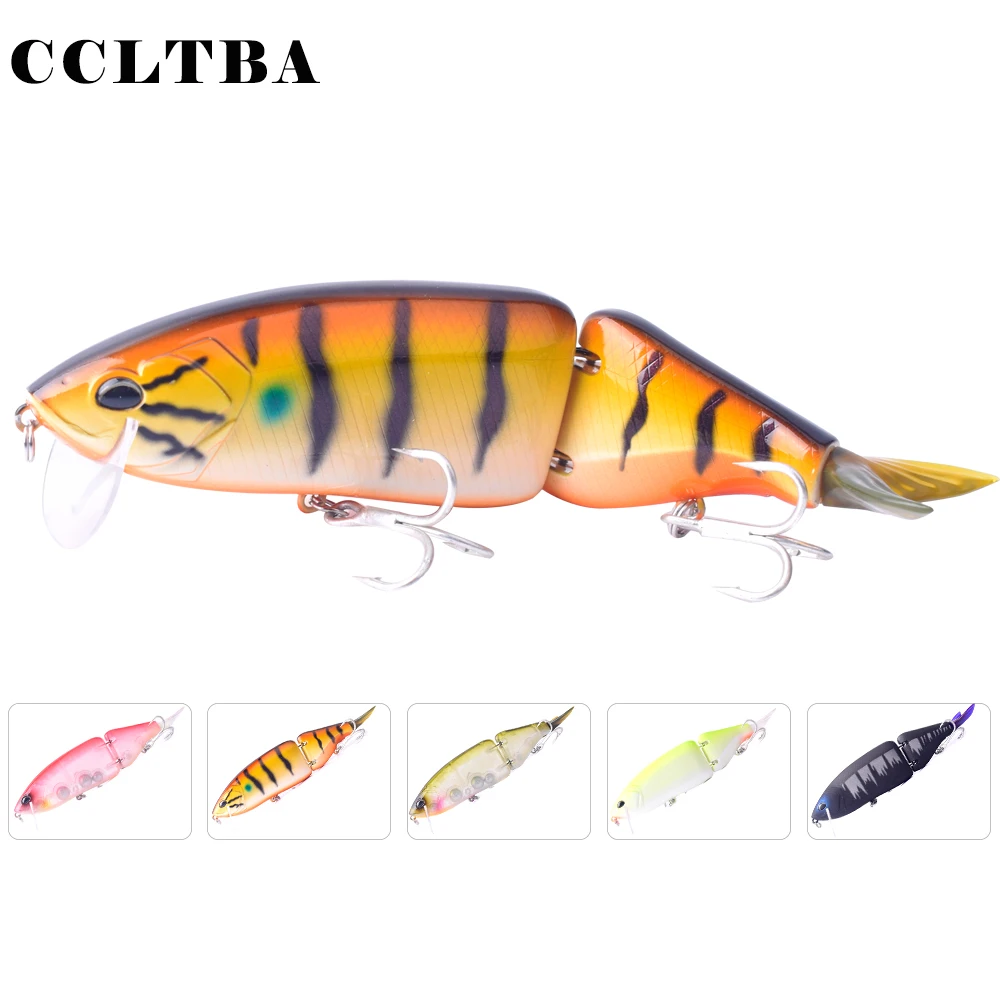 

CCLTBA165mm 59g Hard Wobbler Floating Jointed Swimbait Fishing Lures Two Segments Soft tail Crank Bait for Bass Fishing