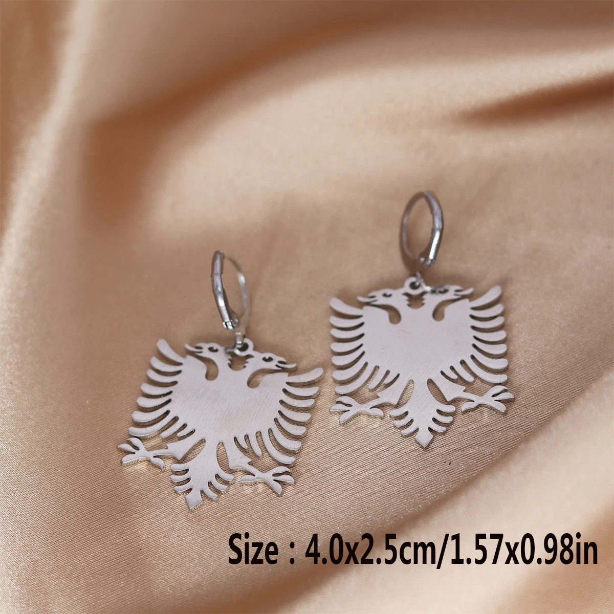 Kinitial Punk Albania Eagle Drop Earrings For Women Female Vintage Jewelry Animal Hawk Earring