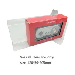 Transparent PET display box for Switch Online Storage box for SFC/N64/NES/MD/NGC/FC Game Controller Gamepad protection box