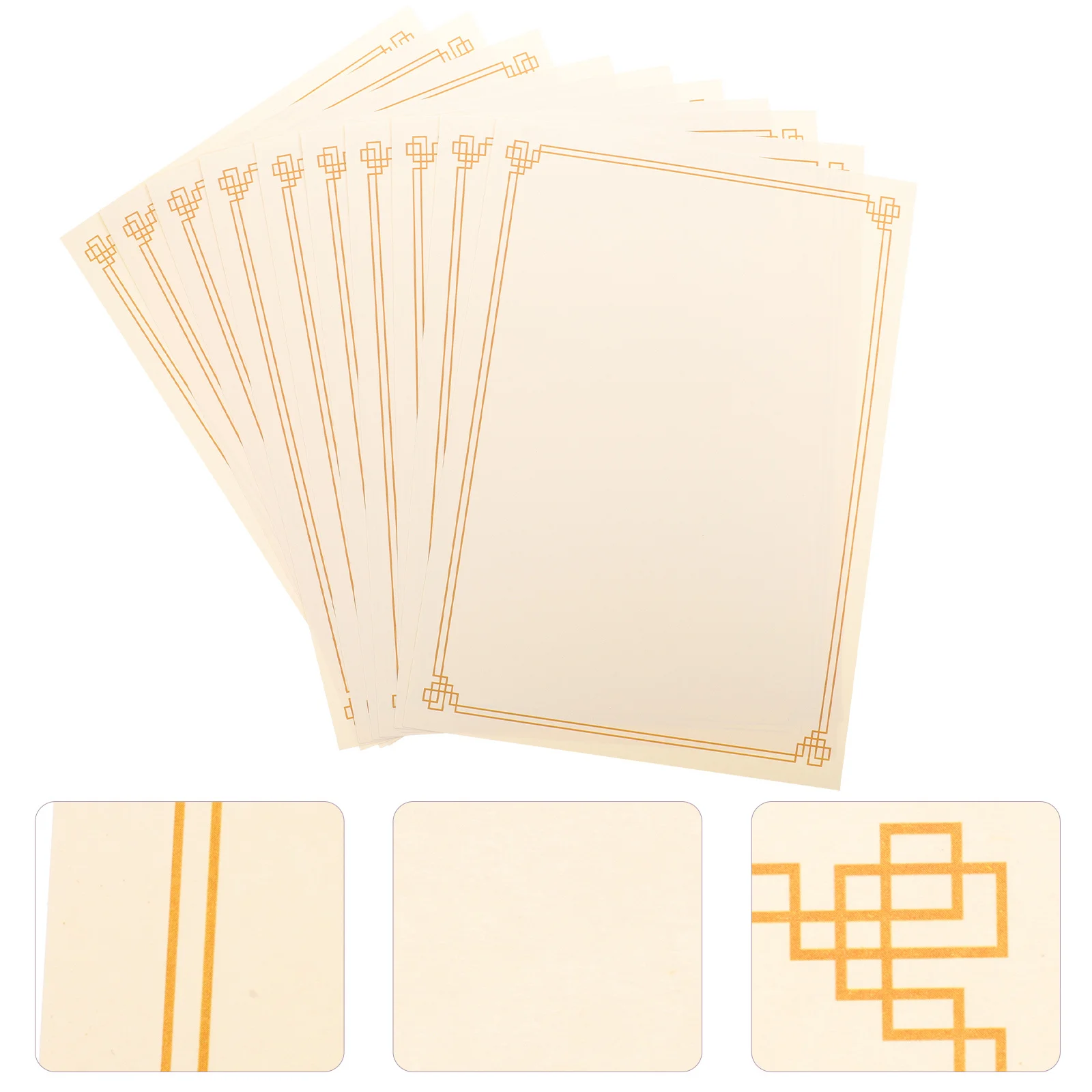 

10pcs A4 Certificate Paper Honor Diploma Blank Writable Printable Smooth Edge Rounded Corner Graduation Award