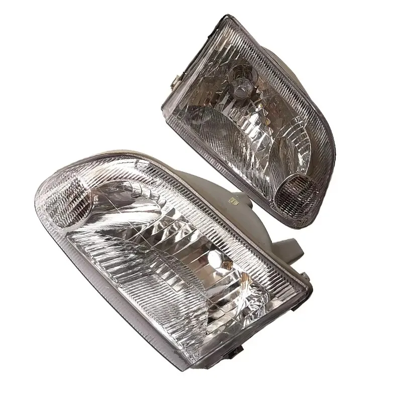 Car Crystal Headlight Far and Near Headlamp Integrated For Toyota Hiace KZH106W 2000 2001 2002 2003 2004 2PCS