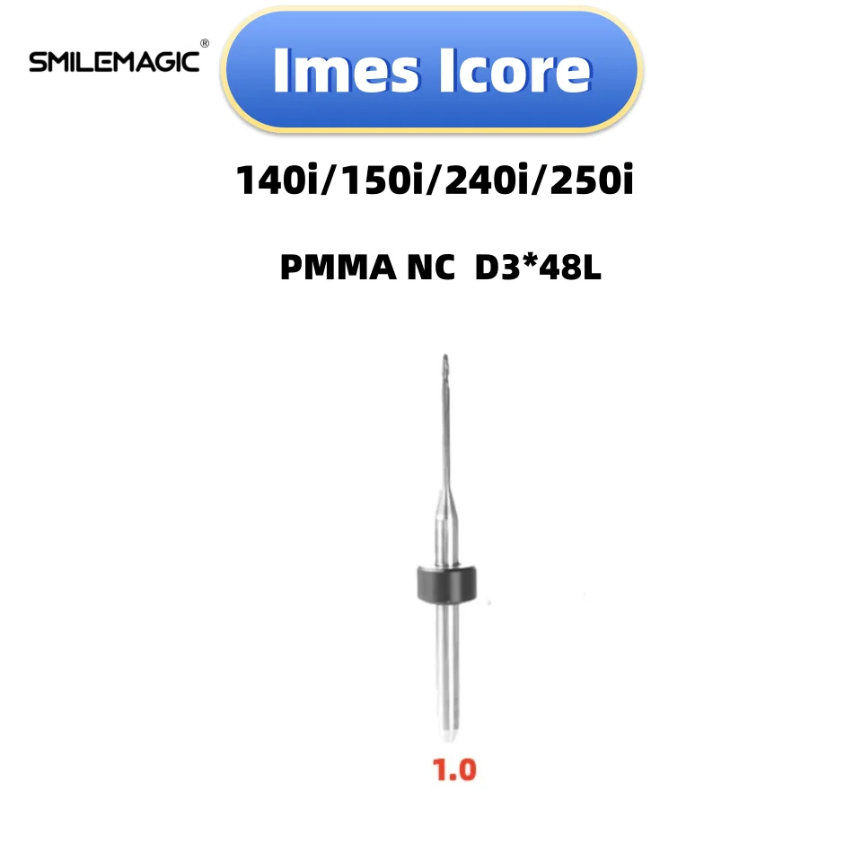 Imes Icore bor penggilingan gigi, untuk PMMA NC bor gerinda batang D3 48L pemotong penggilingan pisau untuk Lab