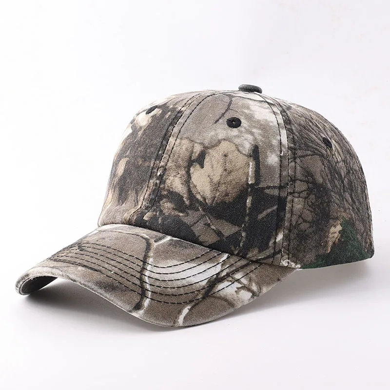 New Custom Printed Embroidered Logo Camouflage Baseball Cap Unisex Field Hiking Visor Soft Top Adjustable Trucker Hat Gorras