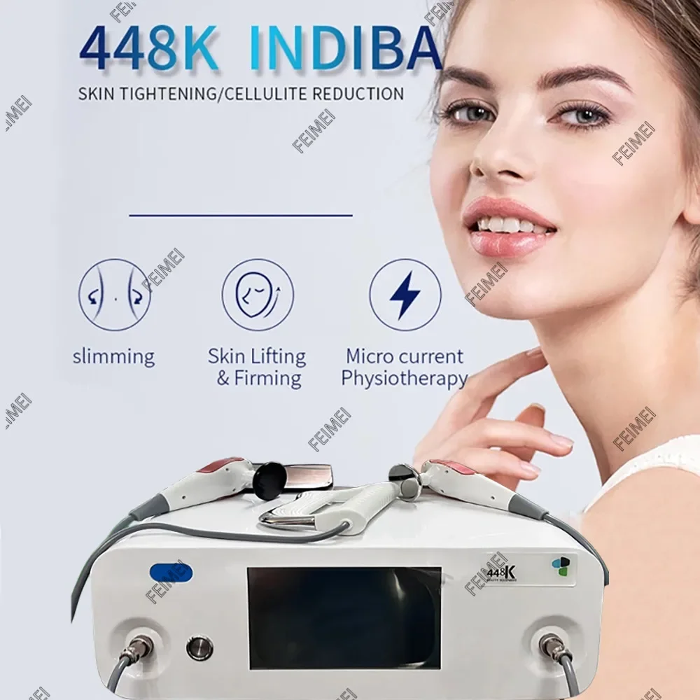 

2025 448KHZ Tecar Physiotherapy Unipolar Diathermic Machine RET CET Indiba Shaping Slimming Face Lift Skin Firming Machine