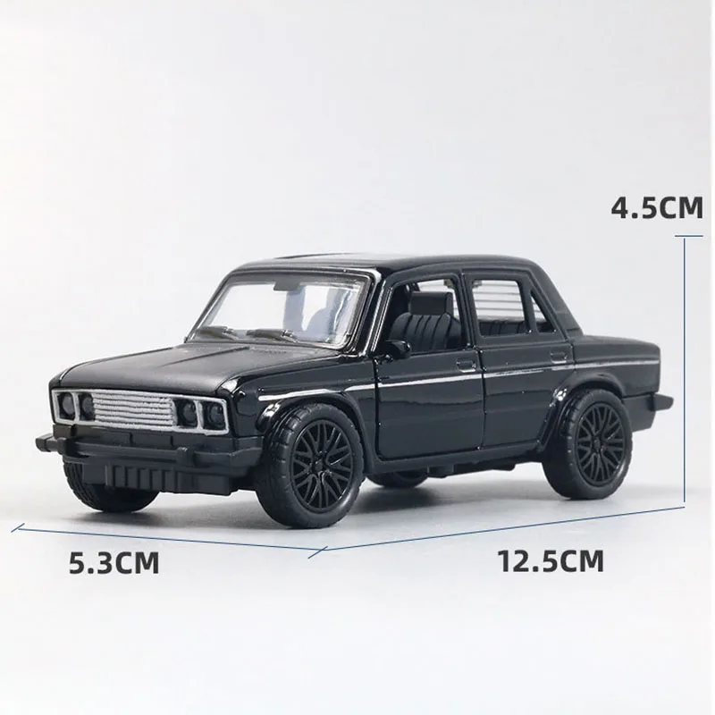 1/36 Simulation Kids Lada Toy Car Model Pull Back Alloy Die Cast Vehicles Gifts For Boy Children