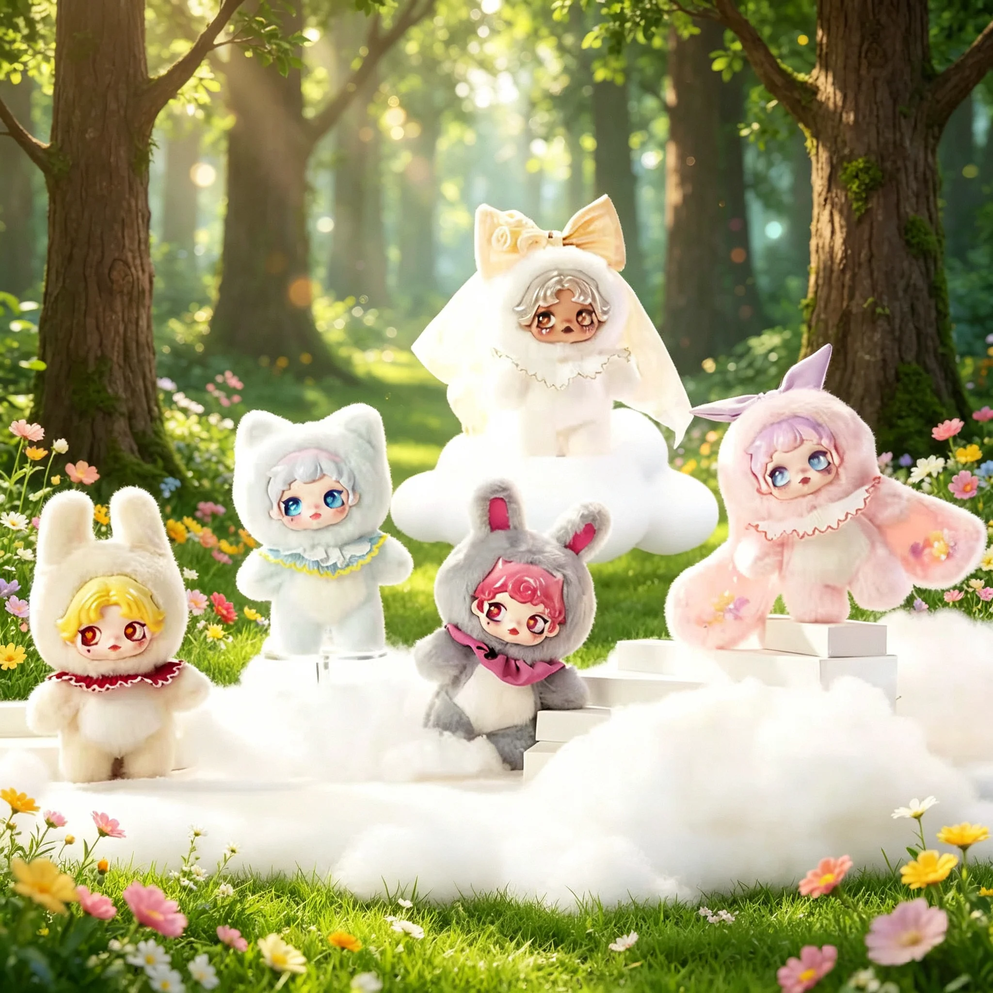 

Dumia HeartbeatCryptolalia Series Blind Box Cute Vinyl Plush Bag Pendant Dolls Collect Ornament Figure Toys Mystery Box Gift