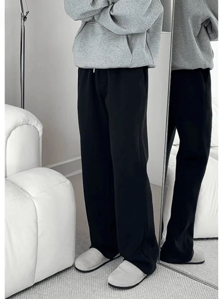 

Men's Baggy Straight Leg Sports Casual Pants Fce Lined Autumn Winter Loose Drapey Knife Sweatpants Youth Faion
