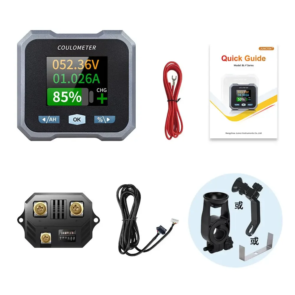 BL110F DC 10-100V 0-100A  Battery Tester Coulomb Counter Meter Capacity Indicator Ammeter Voltmeter Bluetooth Battery Monitor