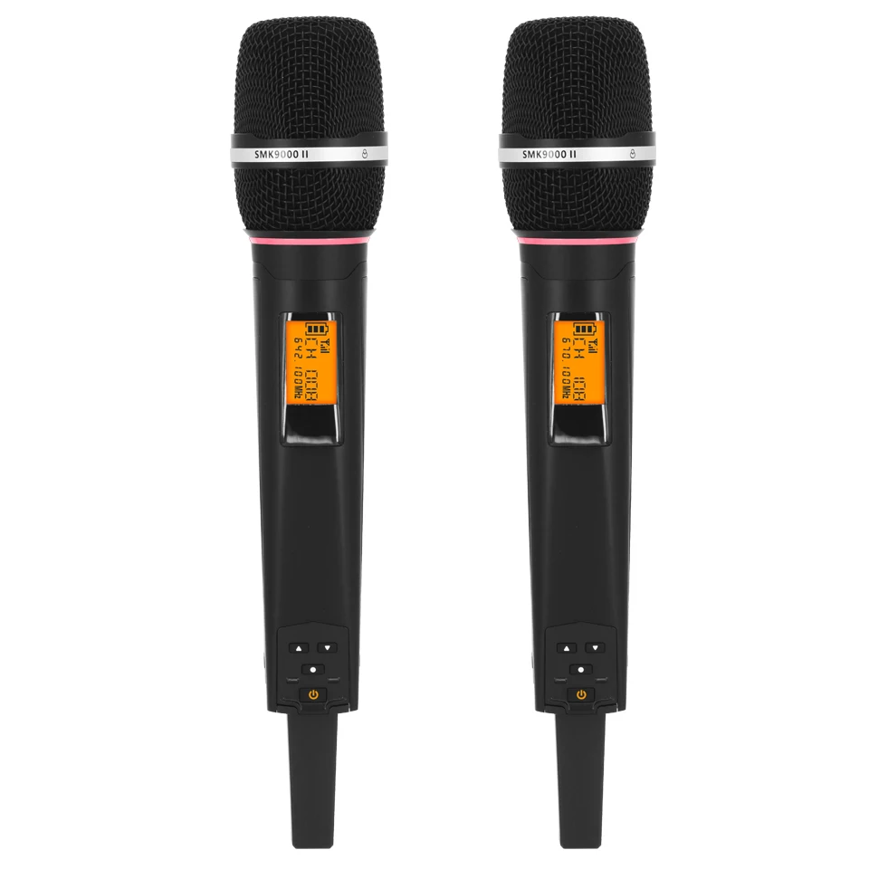 ERZHEN профессиональный беспроводной микрофон высококлассная портативная гарнитура зажим для воротника 9000G двухканальный сценическая производительность, караоке ОК