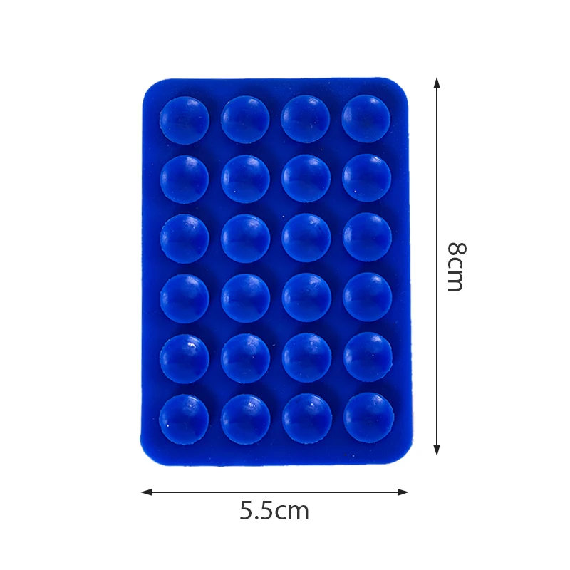 Almofada de sucção de silicone para celular, Borracha de silicone adesiva, Copo fixo, 1pc