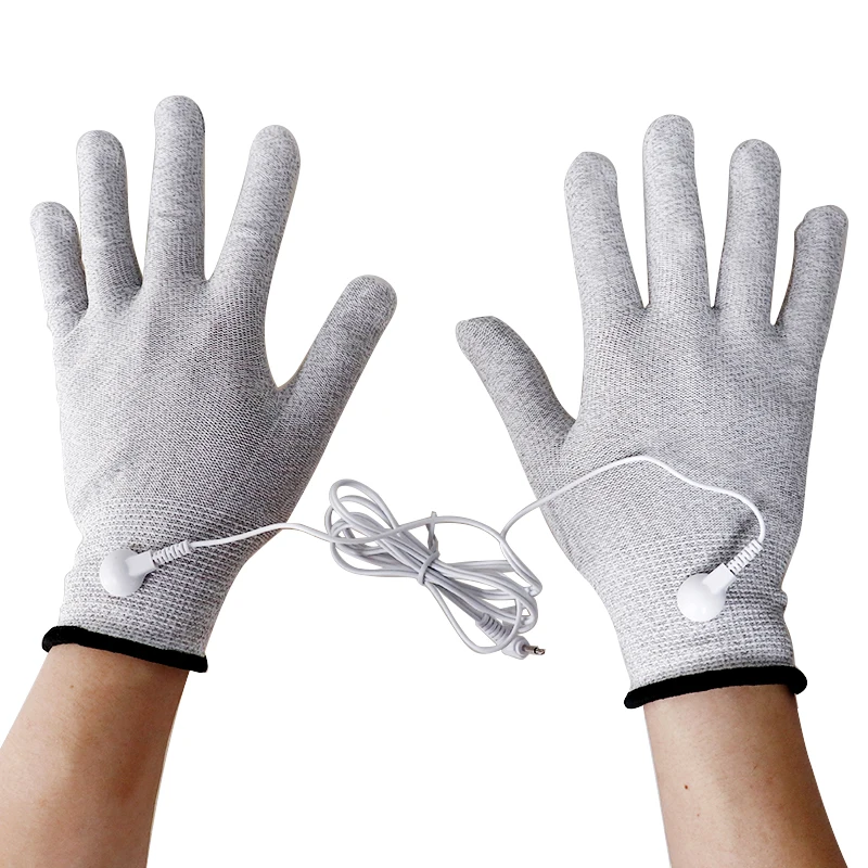 EMS Physical Electrode with Cable Gloves Socks Body Massage Therapy Accessories Relaxation Muscle Stimulation Machine Equipment