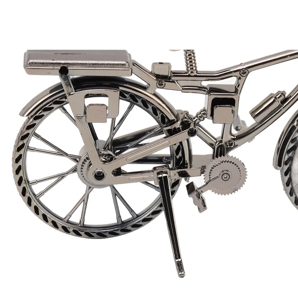 Black Bike Alarm Clock Alarm Function Decorative Ornament Table Alarm Clock Clockface Random Delivery Silent Movement