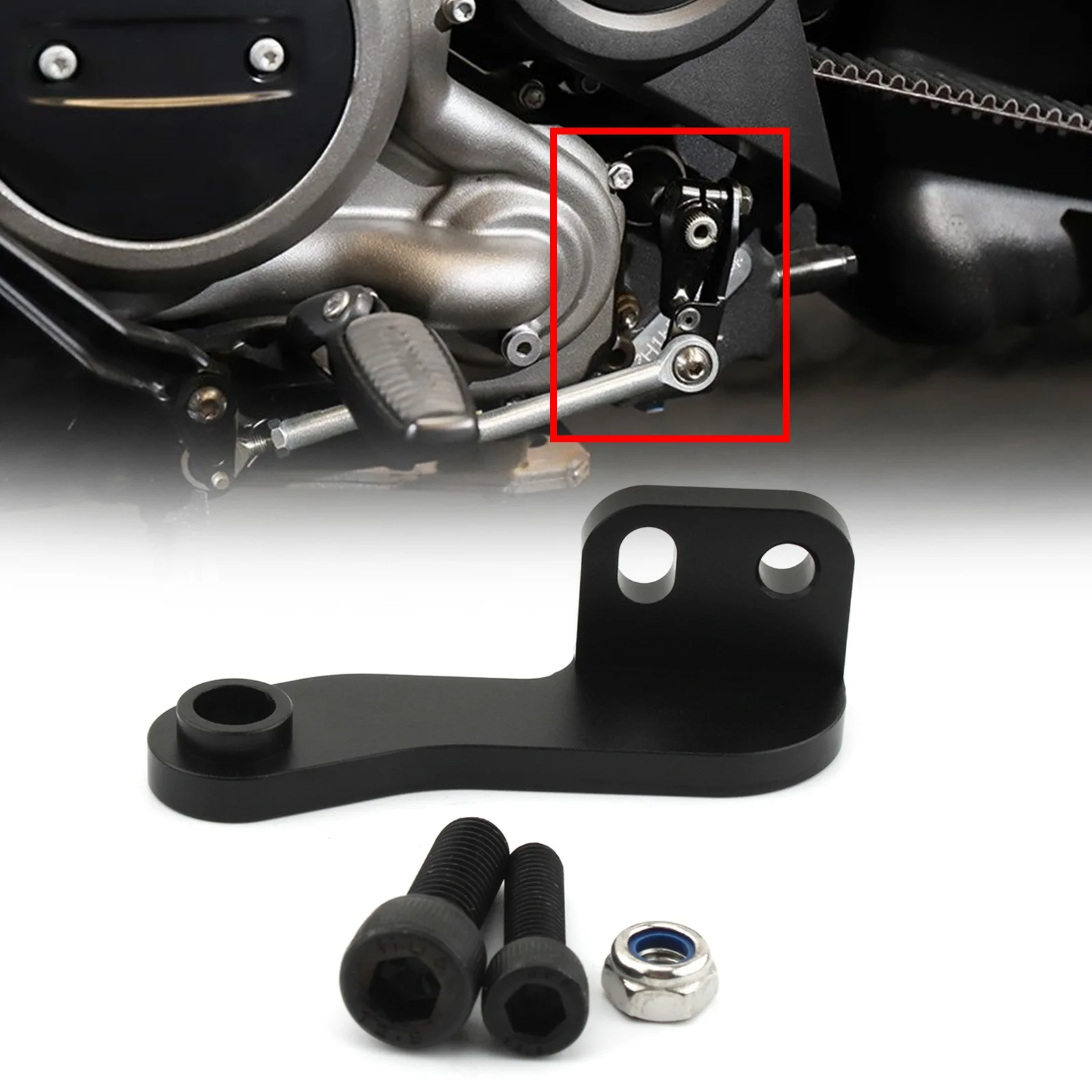 Motocyklowy wspornik dźwigni zmiany biegów Zestaw redukcyjny dźwigni zmiany biegów do Harley Nightster 975 RH975 RH 9775 Special 2022 2023 2024