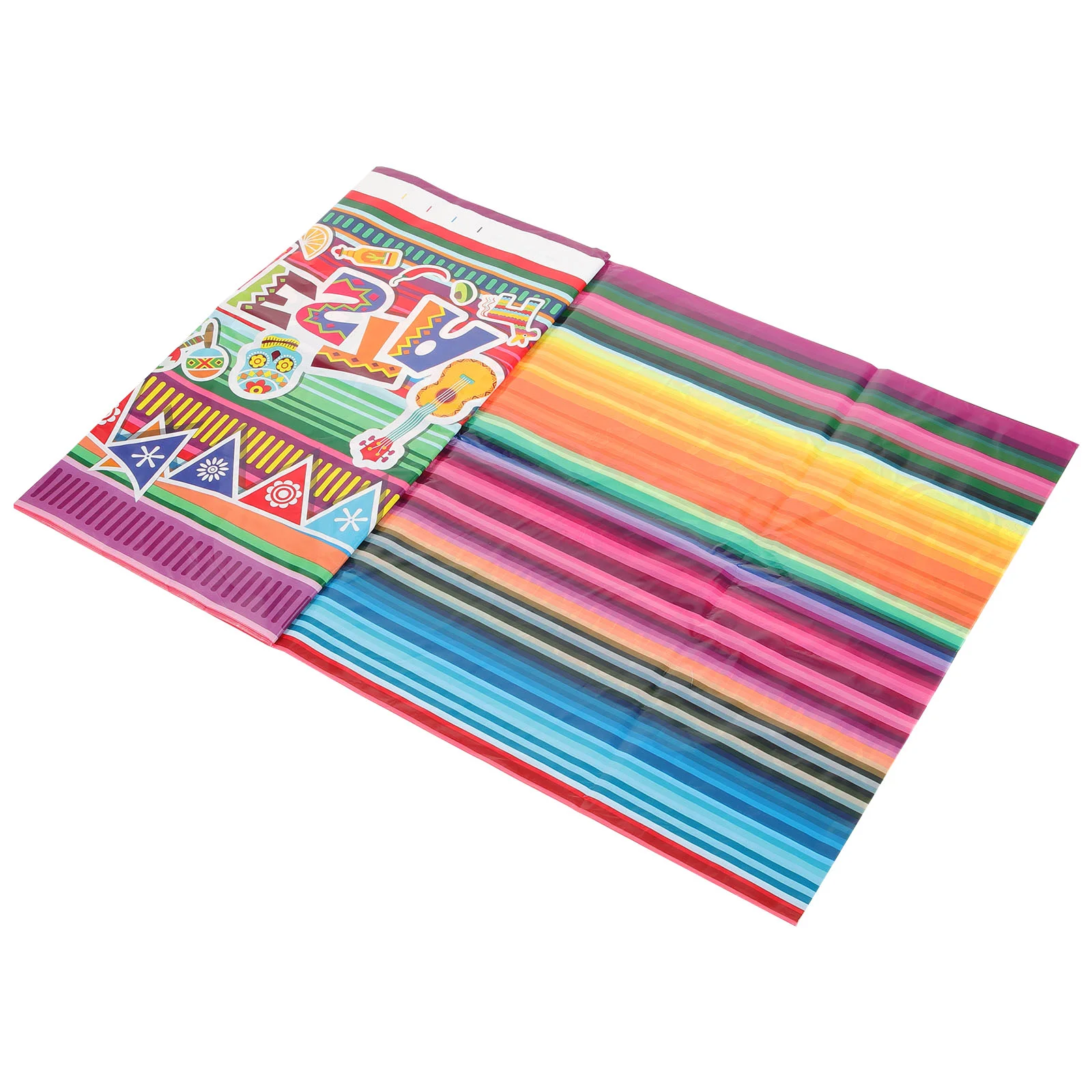 Carnival Tablecloth Stripes Runner Cinco De Mayo Place Mats Mexican Fiesta Decor Placemats Serape