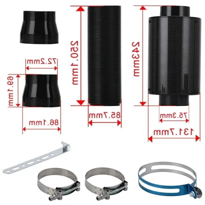 Limited Offer GM Retrofit, Carbon Fiber Intake Bellows, High-flow Mushroom Heads, Power Upgrade Kit