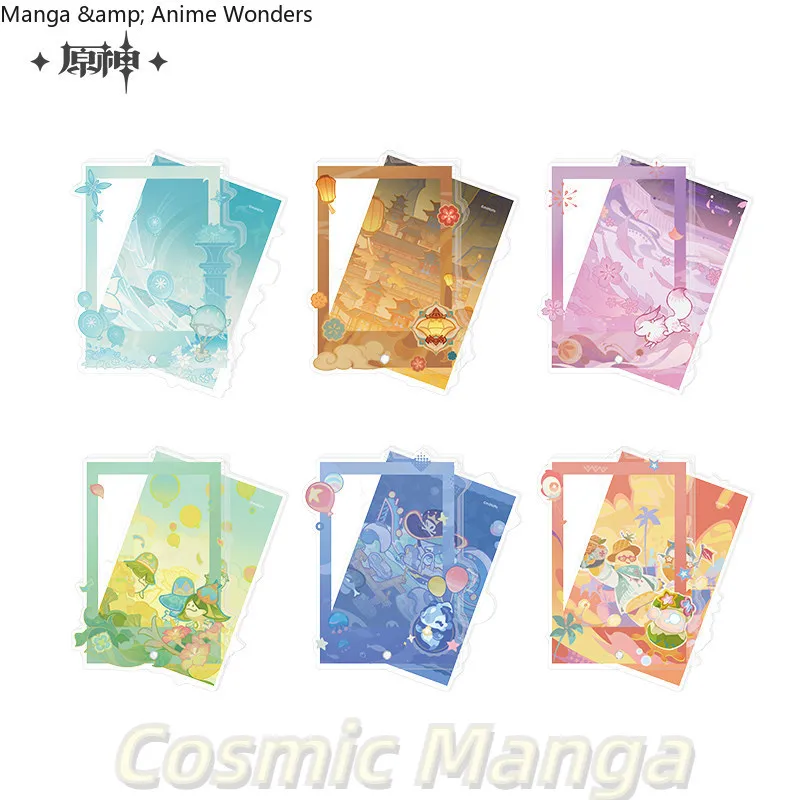 

Official MiHoYo Game Genshin Impact Theme Series Acrylic Valley Beauty Frame Ornament Standing Sign Cosplay Xmas Gifts Birthday