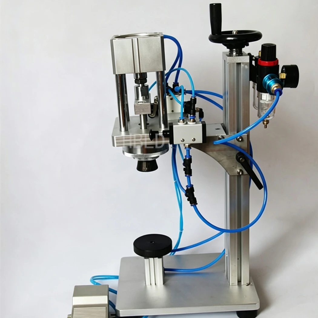 Spray Bottle Sealer Pneumatic Perfume Bottle Capping Machine Desktop Capper for Small Cosmetic Factory Use