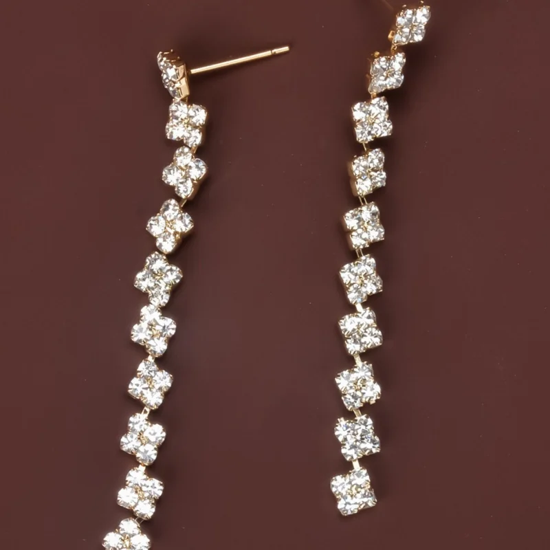 

S925Silver Needle Korean Style Elegant Long Slim Tassel Earrings for Women Super Fairy Stud Earrings Minimalist Luxury Simple Ea