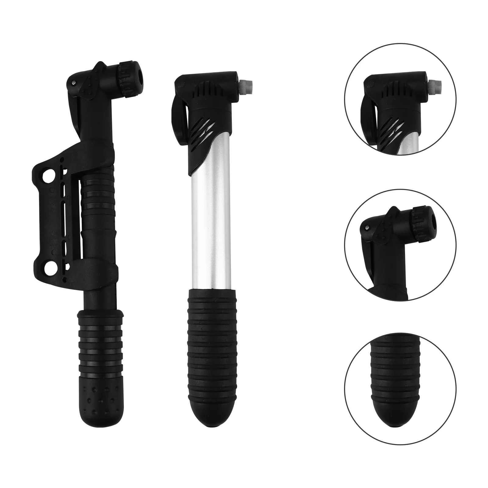 

2pcs Portable Bike Pump Mini High Pressure Inflator For Road Tires Compact Air Pump Lightweight Universal Tire Inflator Tool