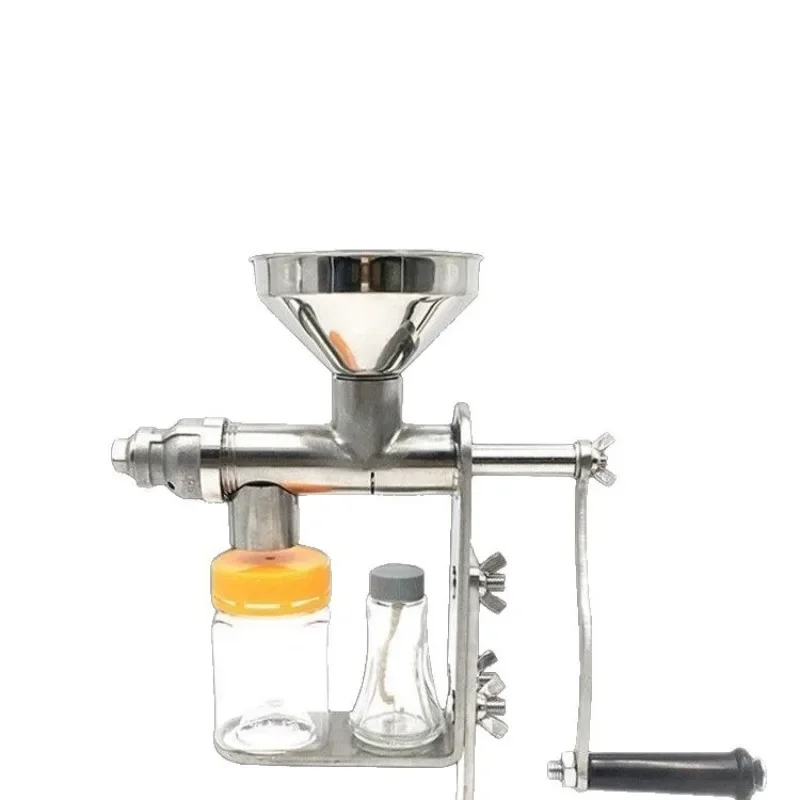 Stainless steel manual oil press, small for household use, high oil yield