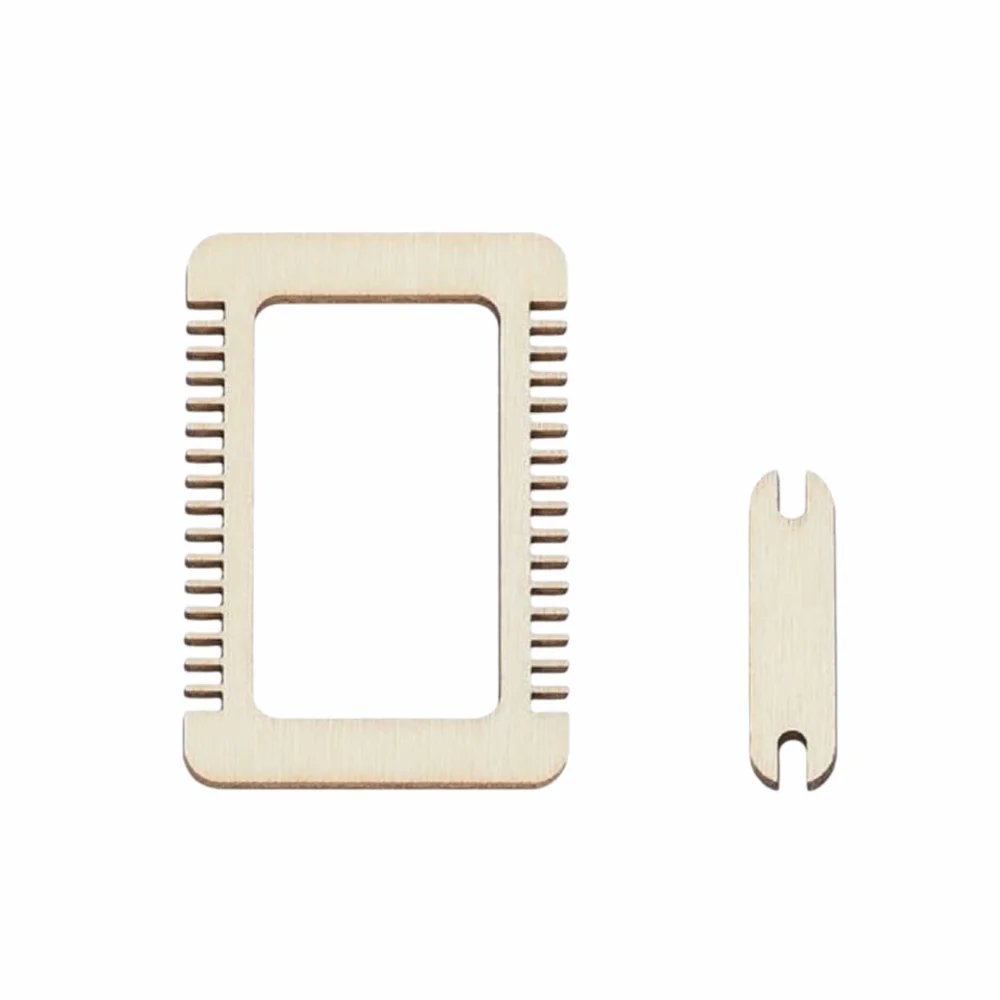Portable Lightweight Wooden Sewing Kit Easy Operate DIY Craft Yarn Weaving Tools Hand Woven Weaving Loom Kit For Weaving Lovers