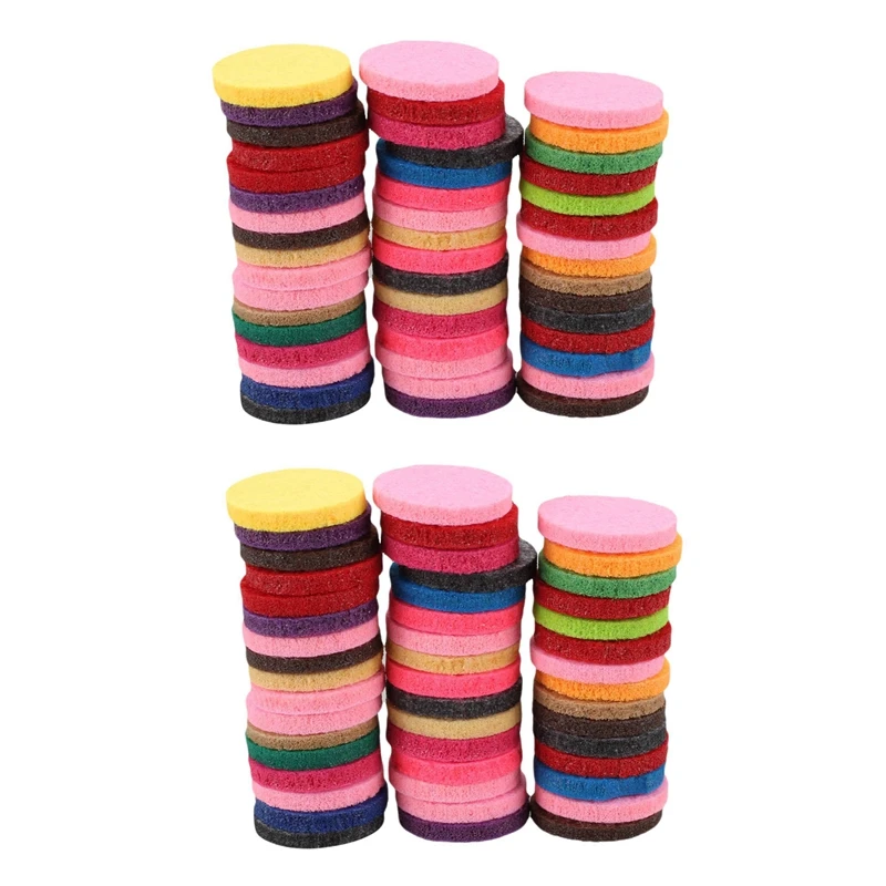 Washable Refill Pads Felt Pads Diameter 22Mm For Car Essential Oil Diffuser Locket [96 Pcs]