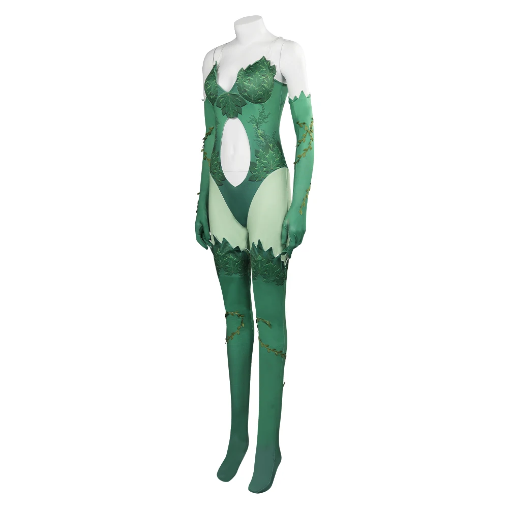 Anime Poison Cos Ivy Cosplay Kostuum Outfit Fantasie Jumpsuit Handschoenen Accessoires Halloween Carnaval Pak Voor Volwassen Meisjes Roleplay