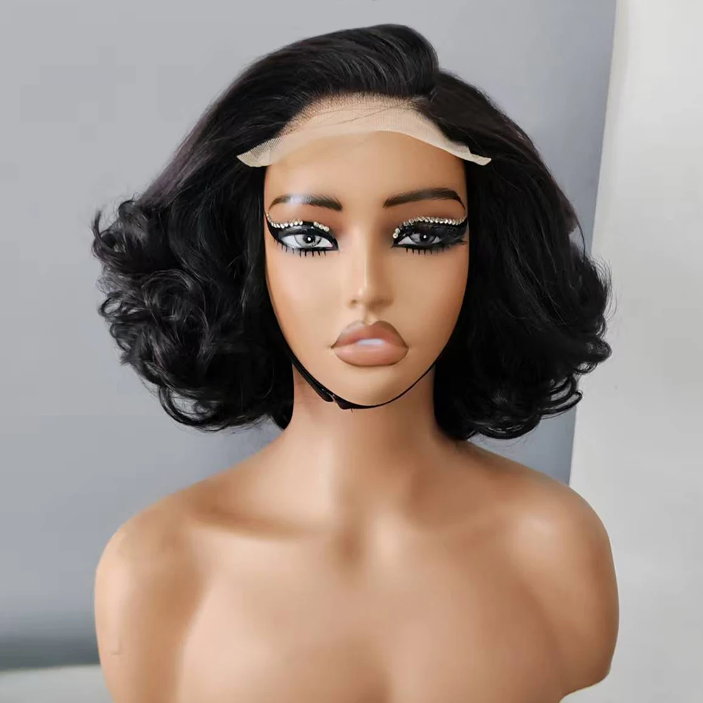 

Парик из натуральных волос Bouncy Curl 4X4 Парик из натуральных волос на кружевной застежке 4x4 Парик из натуральных волос на кружеве Предварительно выщипанный с детскими волосами для женщин